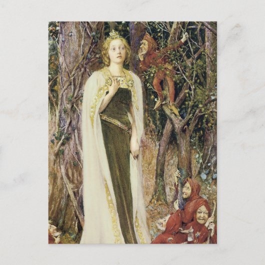 Eenmaal op tijd briefkaart (Voorkant)