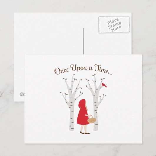 Eenmaal op tijd briefkaart (Voorkant / Achterkant)