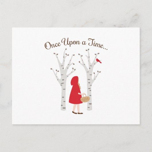 Eenmaal op tijd briefkaart (Voorkant)