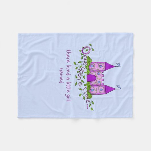 Eenmaal op tijd fleece deken (Voorkant (Horizontaal))