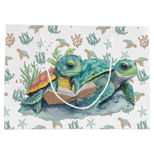 Eenmaal op tijd groot cadeauzakje (Achterkant)