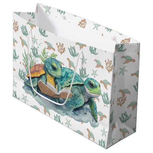 Eenmaal op tijd groot cadeauzakje (Voorkant Gekanteld)