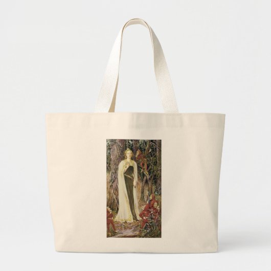 Eenmaal op tijd grote tote bag (Voorkant)