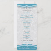 Eenmaal op tijd-IWedding-programma Kaart (Achterkant)