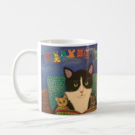 Eenmaal op tijd koffiemok (Links)