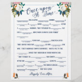 Eenmaal op tijd liefdesverhaal Bridal Libs Game Flyer (Voorkant)