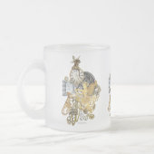 Eenmaal op tijd matglas koffiemok (Links)