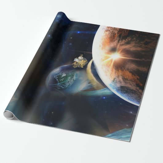 Eenmaal op tijd papier verpakken (Uitgerold)