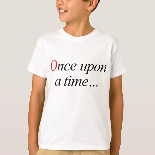 Eenmaal op tijd t-shirt (Voorkant)