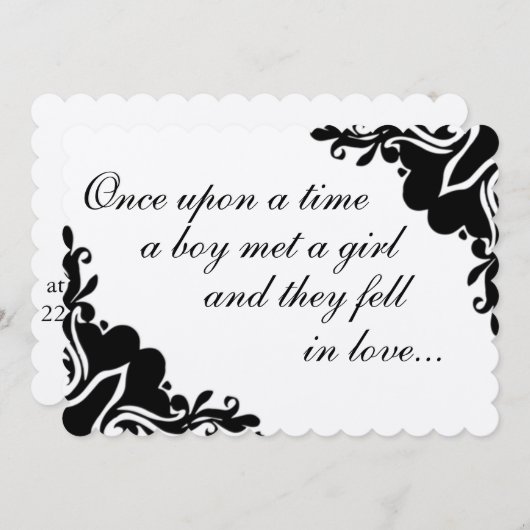 Eenmaal op tijd... Weddenschap Kaart (Voorkant / Achterkant)