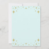 Eenmaal op Time Gold Prinses Birthday Uitnodiging (Achterkant)