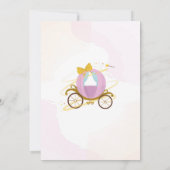 Eenmaal op Time Princess Birthday Carriage Kaart (Achterkant)