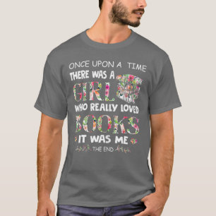 Eenmaal per keer een meisje dat van het idee van b t-shirt