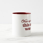 Eenmaal per keer was dit koffie hete Mok (Center)