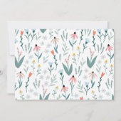 Eenmaal roze Floral Foto 1 oktober Kaart (Achterkant)