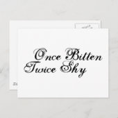 Eenmaal tweemaal bitten briefkaart (Voorkant / Achterkant)