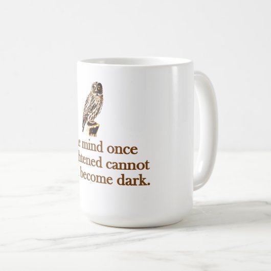 Eenmaal verlicht de geest koffiemok (Voorkant rechts)