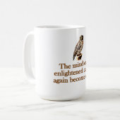 Eenmaal verlicht de geest koffiemok (Voorkant links)