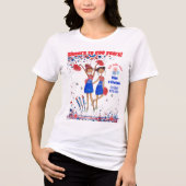 Eenmalig US 250ste Verjaardag Juich Wit Tri-Blend Shirt (Voorkant)
