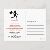 Eenmalige aankondiging van het leven in de rode st briefkaart (Achterkant)