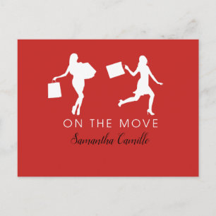 Eenmalige aankondiging van het leven in de rode st briefkaart