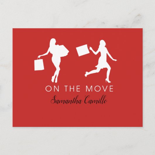 Eenmalige aankondiging van het leven in de rode st briefkaart (Voorkant)