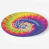 Eénmalige centimeter dikke dye 10th Birthday Papieren Bordje (Gekanteld)