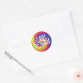 Eénmalige centimeter dikke dye 10th Birthday Ronde Sticker (Envelop)
