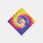 Eénmalige centimeter dikke dye 10th Birthday Servet (Hoek)