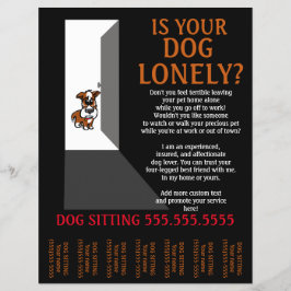 Eenmalige Dog Sitting.Sitter.Service.Business Flyer