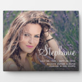 Eenmalige foto Memorial Tabletop Plaque met Easel Fotoplaat (Voorkant)