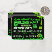 Eenmalige groene VIP-poortkaart Notitiekaartje (Voorkant / Achterkant in situ)