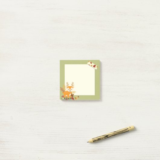 Eenmalige herfst Tijd Der 3 x 3 inch Post-it® note (Op bureau)