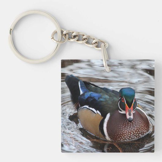 Eenmalige houtslul sleutelhanger (Voorkant)