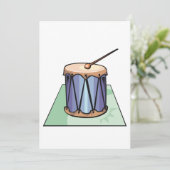 Eenmalige trommeluitvindingen kaart (Staand voorkant)