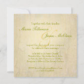 Eenmalige uitnodiging voor het bruiloft van de bru (Achterkant)