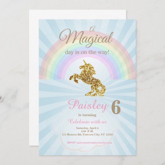 Eenmalige uitnodigingen (Voorkant / Achterkant)