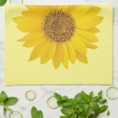 Eenmalige zonnebloem Goedemorgen Sunshine Theedoek (Gevouwen)