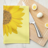 Eenmalige zonnebloem Goedemorgen Sunshine Theedoek (Quarter Fold)