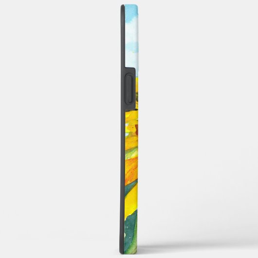 Eénmalige zonnebloem met wolken Case-Mate iPhone case (Achterkant / Rechts)