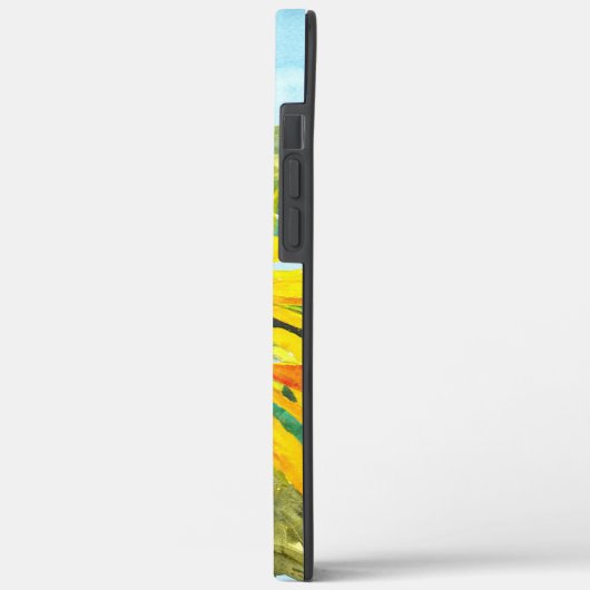 Eénmalige zonnebloem met wolken Case-Mate iPhone case (Achterkant / Links)