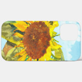 Eénmalige zonnebloem met wolken Case-Mate iPhone case (Achterkant (horizontaal))