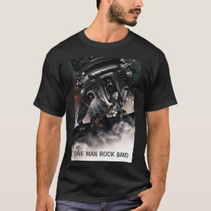 Eénmans rockband. Astronaut die gitaar speelt T-shirt