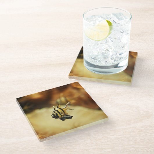 Eenmansband Glazen Onderzetter (Schuin)