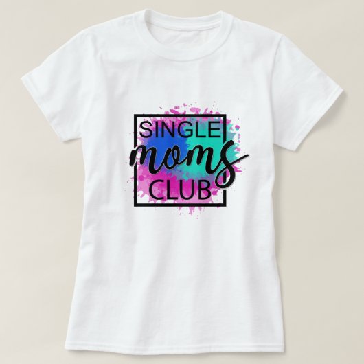 Eenmansclub, kleurrijke moderne t-shirt (Design voorkant)