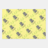 Eenmanszielen en bamboe plant, aangepast inpakpapier vel (Voorkant 3)