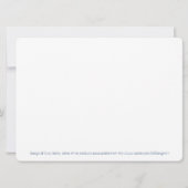 Eennachtelijke onicorn blanco kaart uitnodiging (Achterkant)