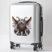 Eenogig monster doorzichtige Sticker (Koffer)