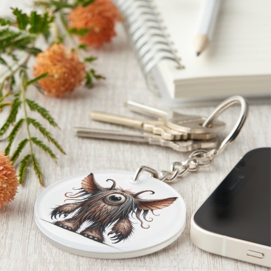 Eenogige Monster Sleutelhanger (Voorkant Rechts)