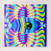 Eenogige ster Beast Ken Gage Psychedelische Kunst Legpuzzel (Horizontaal)